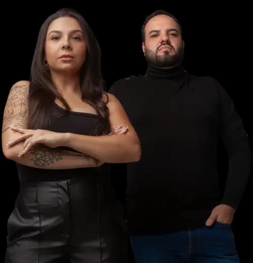 Giuliana e Victor, sócios GREEKy
